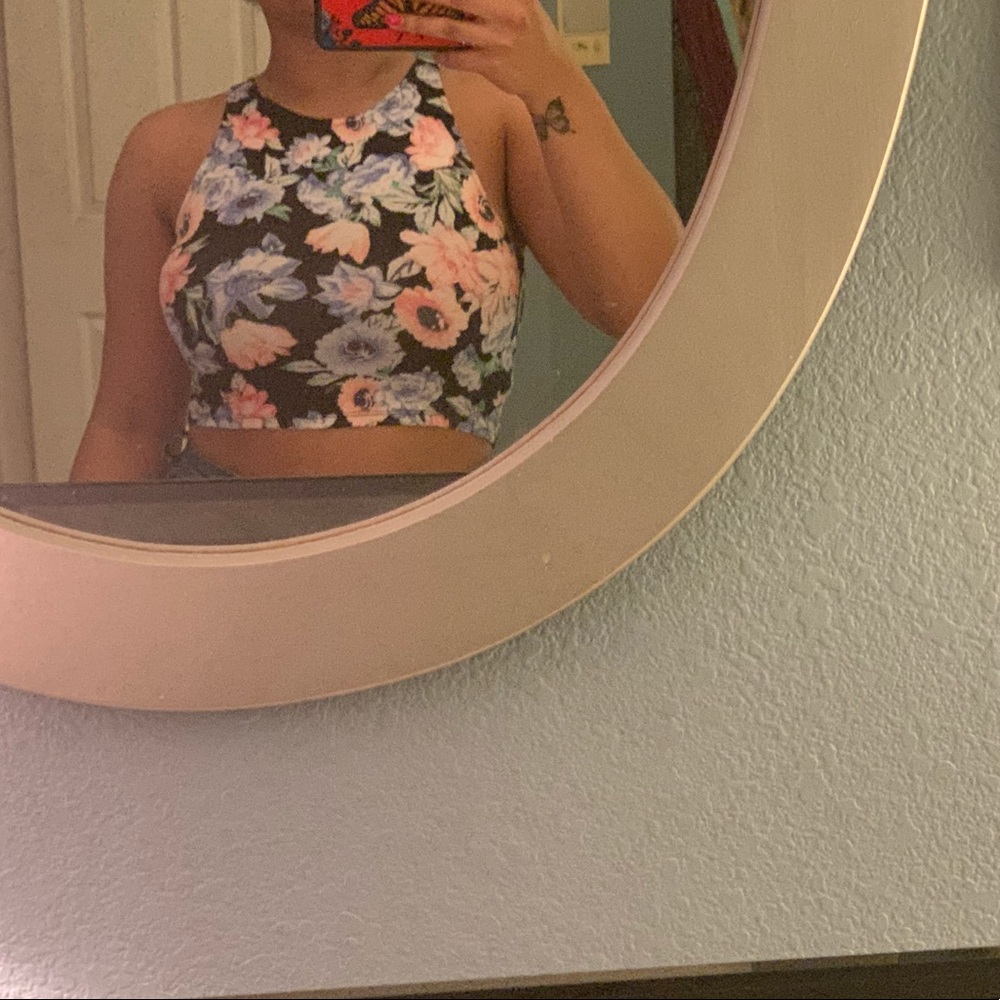 Floral crop top